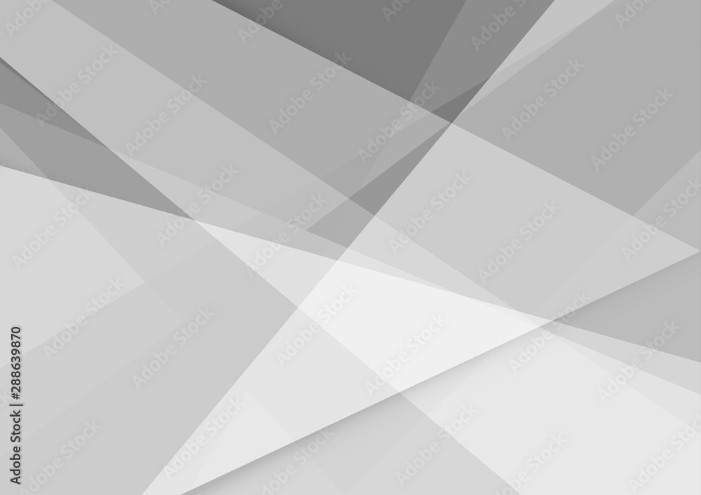 Fototapeta premium White and grey background. Corporate technology modern design. Pattern style geometric. Abstract modern background used about technology or product presentation backdrop. Vector illustration.