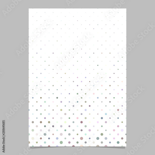 Multicolored abstract dot pattern brochure background - vector stationery template design