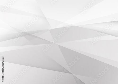 White and grey background. Corporate technology modern design. Pattern style geometric. Abstract modern background used about technology or product presentation backdrop. Vector illustration.