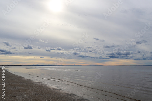 White sea. Severodvinsk. The Island Of Yagry. Autumn day by the sea