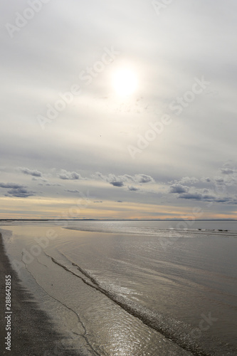 White sea. Severodvinsk. The Island Of Yagry. Autumn day by the sea