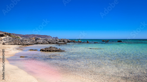 Fototapeta Naklejka Na Ścianę i Meble -  Elafonissi, spiaggia di Creta, Grecia
