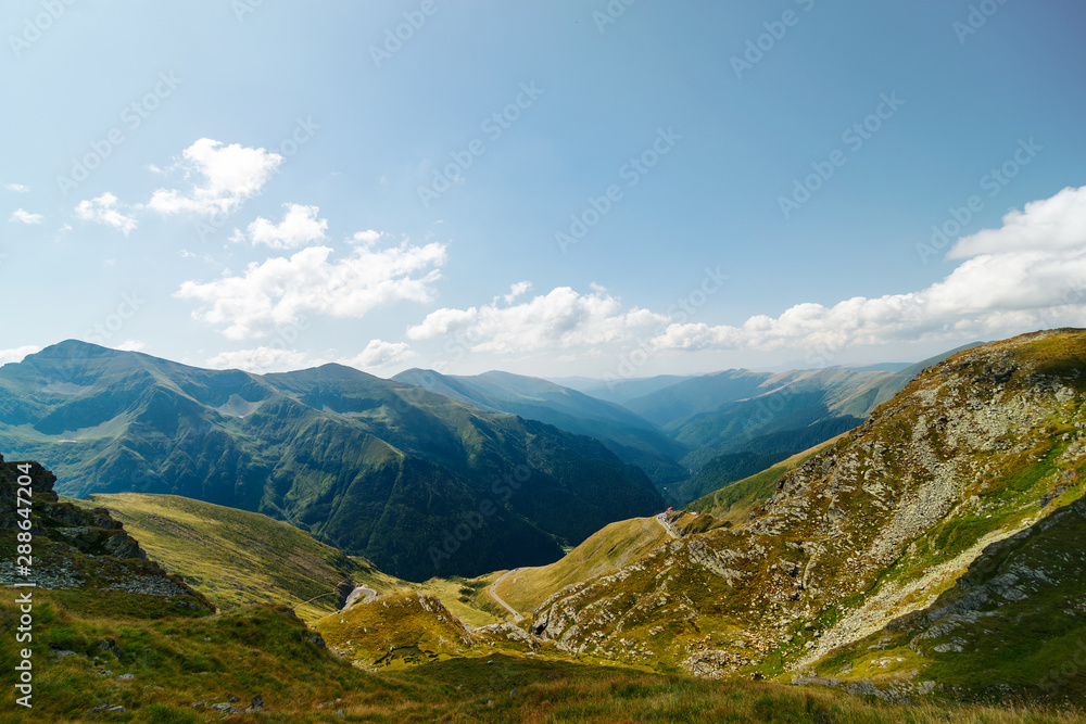 Fagatas mountains in Romania. beautiful summer nature scenery