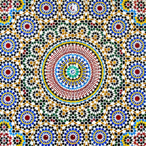 Ornament Hintergrund arabisch Mosaik Kacheln