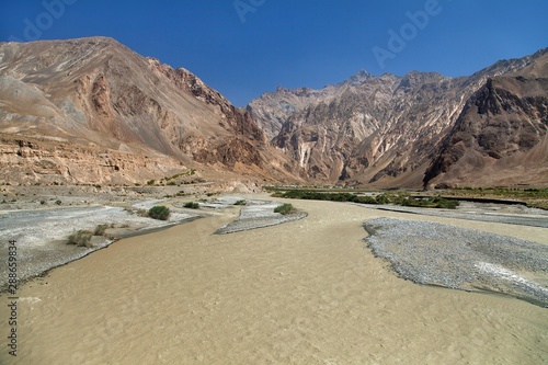 Tributary of Panj river and Pamir mountains.