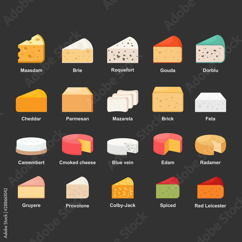 Cheese vector icon illustration for menu