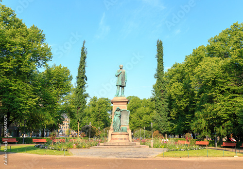 Helsinki, Finland. Johan Ludvig Runeberg Statue. The monument was erected in 1953 photo