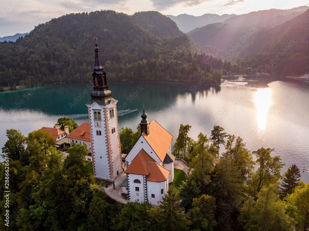 Bled Lake, Slovenia (Drone shots)