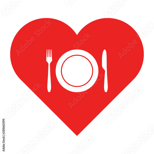 Besteck und Herz