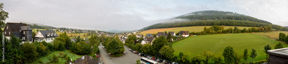 Pilgrimage catholic mountain of Wilzenberg in the Sauerland region next to the spa village of Grafschaft in Germany