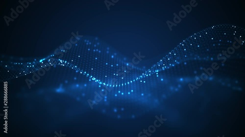 Wallpaper Mural Technology digital wave background concept. Torontodigital.ca