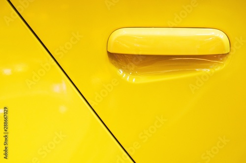 yellow Car door handle Using wallpaper or background
