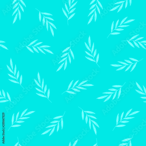 Palm leaf seamless pattern. Decor element.