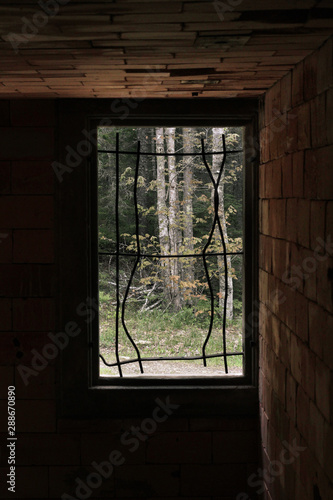 old window in the wall