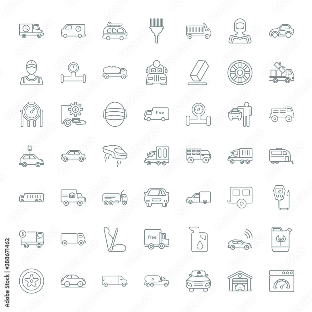 automobile icons automobile icons