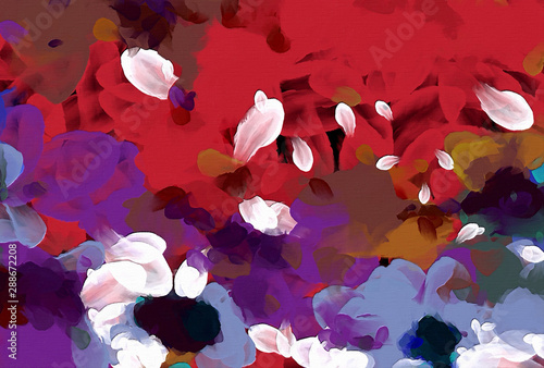 Abstract oil painting texture background. Wall art. Stock. Impressionism and ...