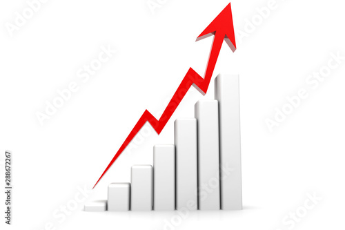 Free Download Business graph. Business chart. 3d illustration - GFXLoad