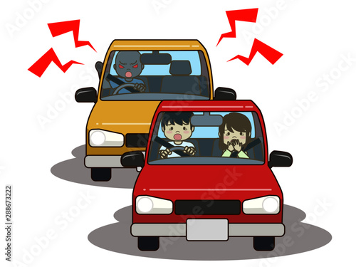 カップル　車　あおり運転