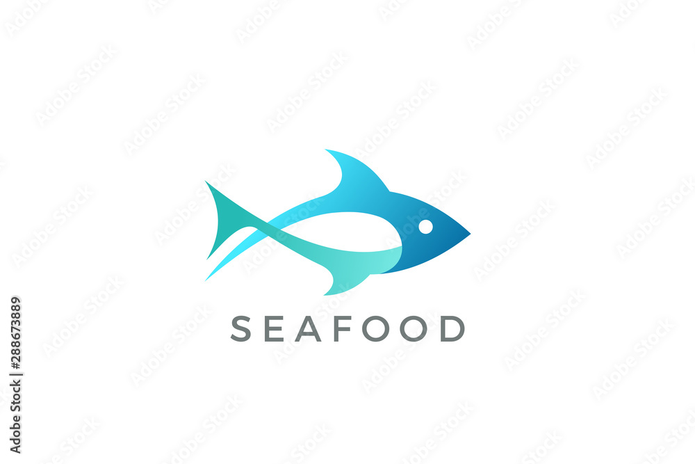 Fish Tuna Seafood Logo abstract design vector template. Fish Tuna Seafood Logo abstract design vector template.