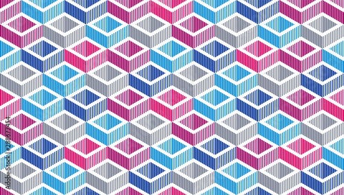 Seamless cubes vector backg...