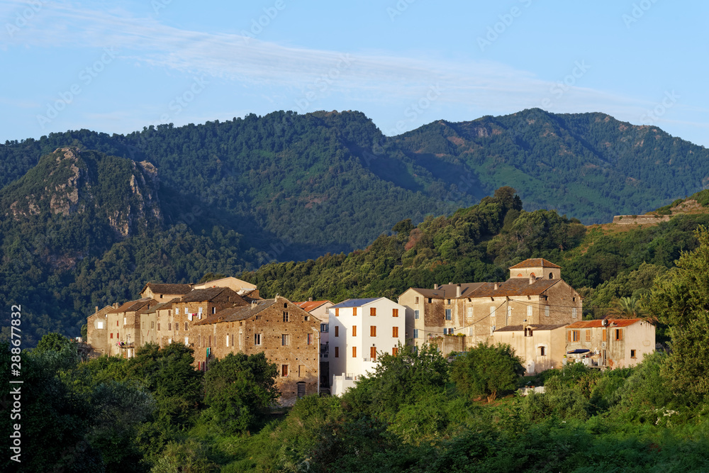 Velone Orneto old village in Corsica mountain