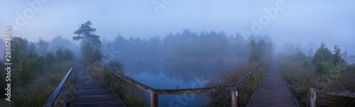 Morgendämmerung im Pietzmoor  - Panorama photo