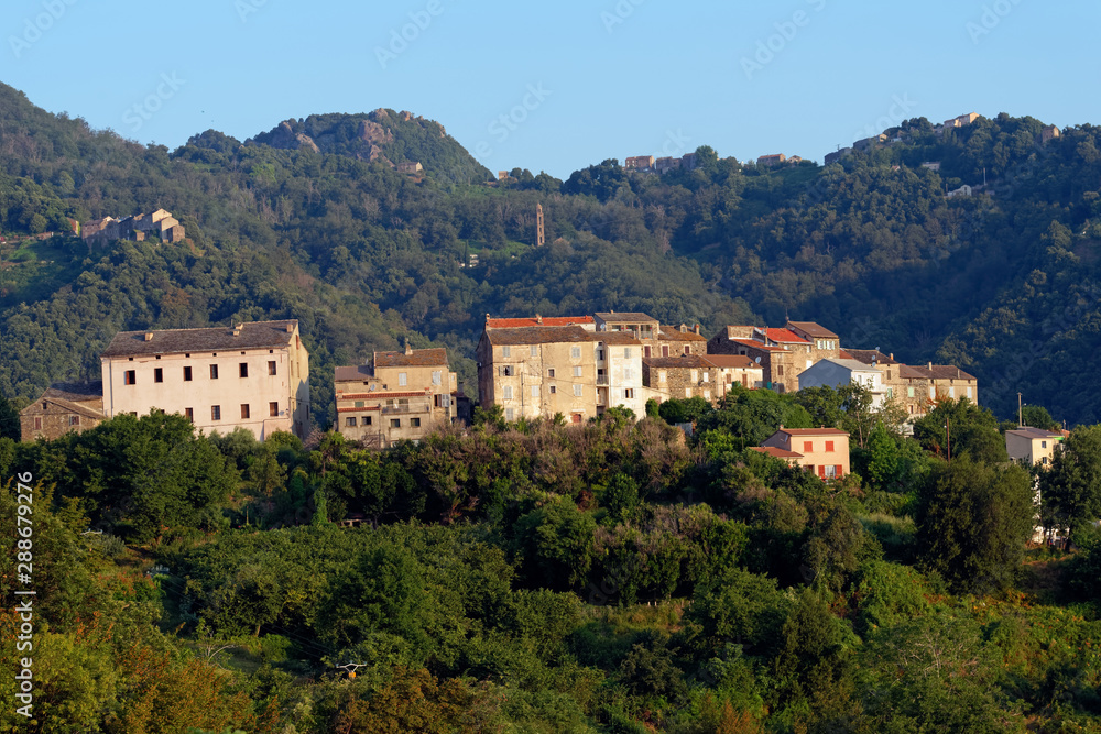 San Nicolao village in Corsica mountain