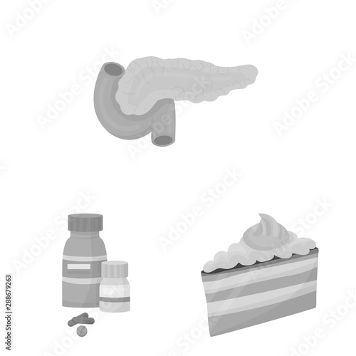 Isolated object of health and diet symbol. Collection of health and disease vector icon for stock.