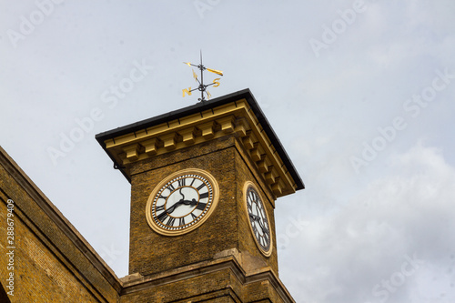 Kings Cross Clock Tower on a typically British cloudy day photo