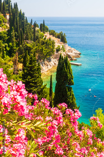 Fototapeta Naklejka Na Ścianę i Meble -  View of stunning Sveti Jakov beach in Dubrovnik, Croatia