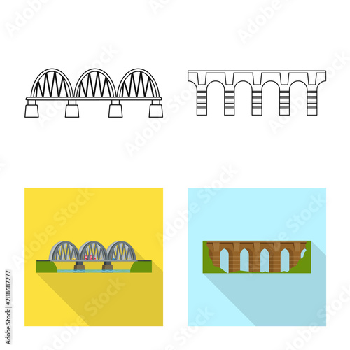 Vector illustration of connection and design icon. Set of connection and side stock vector illustration.