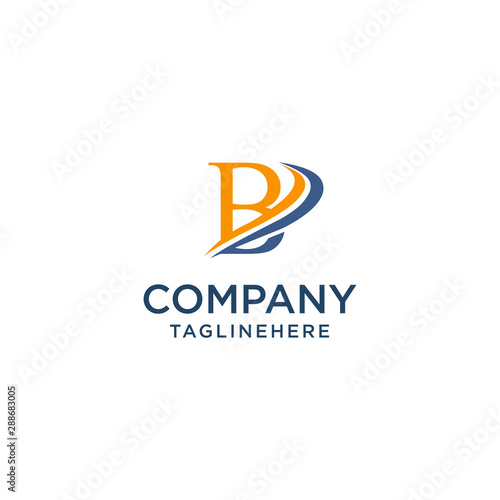 letter B luxury swoosh corporate logo design concept template Free Download letter B luxury swoosh corporate logo design concept template - GFXLoad