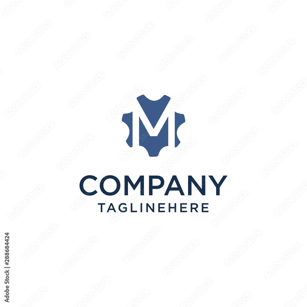 M logo initial letter design template vector inside gear shape design concept M logo initial letter design template vector inside gear shape design concept