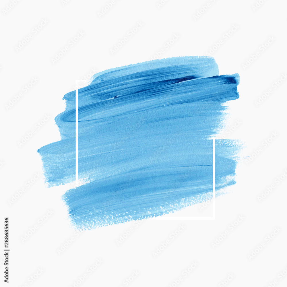 Fototapeta premium Logo brush painted watercolor background vector. Perfect design for headline and sale banner. 