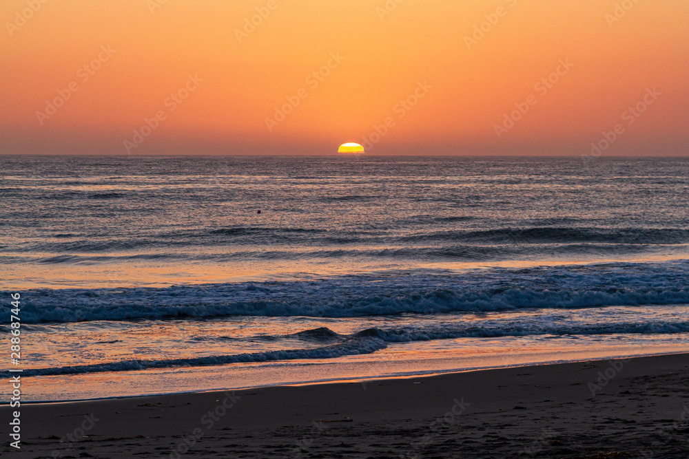 Dramatic sunset over the Pacific ocean Dramatic sunset over the Pacific ocean