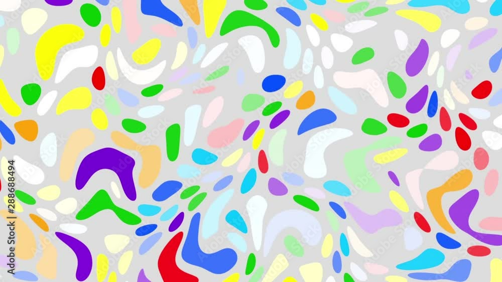 Moving random wavy texture. Psychedelic animated abstract curved shapes. Looping footage. Moving random wavy texture. Psychedelic animated abstract curved shapes. Looping footage.