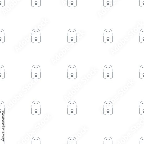 lock icon pattern seamless white background
