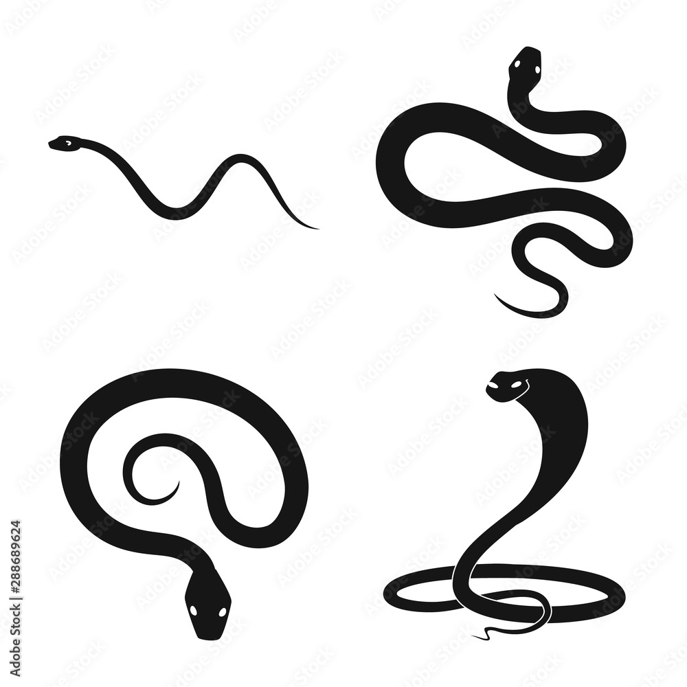 Fototapeta premium Isolated object of nature and medicine sign. Set of nature and evil stock vector illustration.