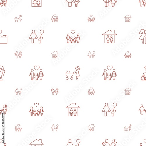 mother icons pattern seamless white background