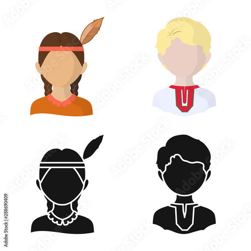 Vector design of imitator and resident symbol. Collection of imitator and culture vector icon for stock.