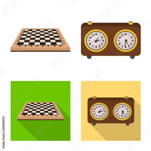 Isolated object of checkmate and thin icon. Collection of checkmate and target stock vector illustration.
