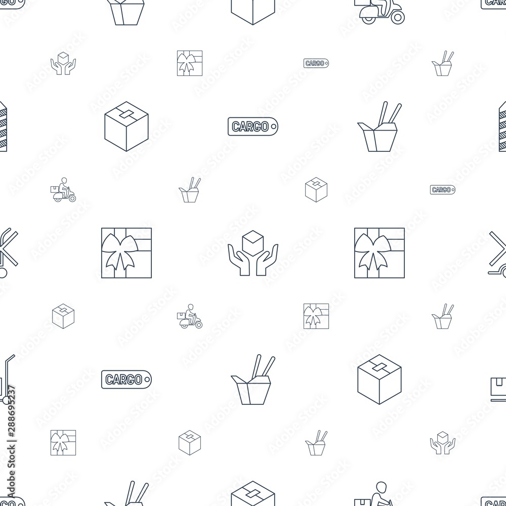 package icons pattern seamless white background package icons pattern seamless white background
