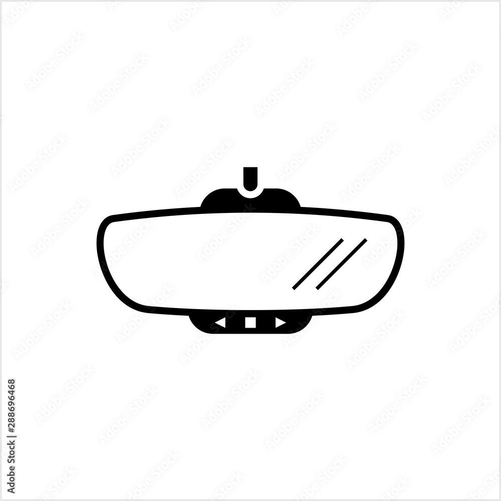 Car Rear View Mirror Icon Car Rear View Mirror Icon