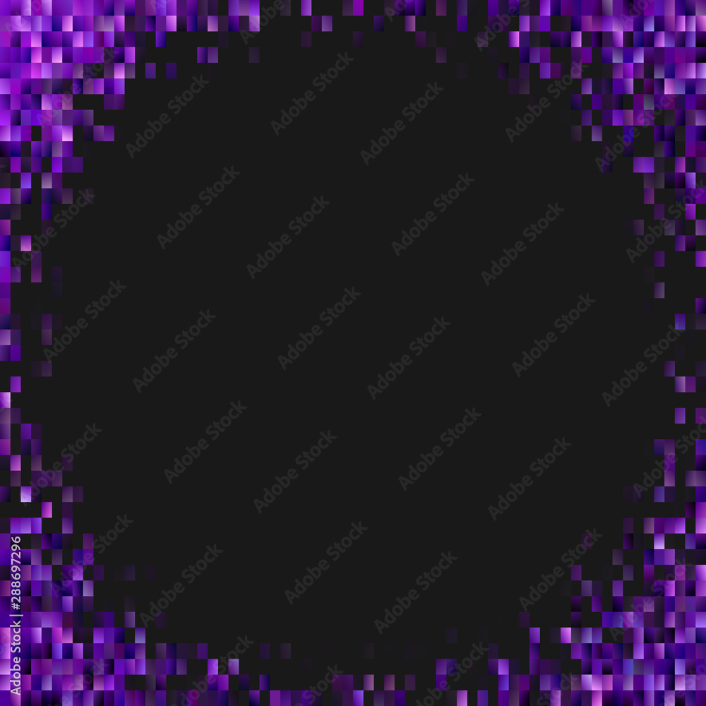 Abstract geometrical rectangle background - modern vector design in purple tones with black blank space in the middle Abstract geometrical rectangle background - modern vector design in purple tones with black blank space in the middle