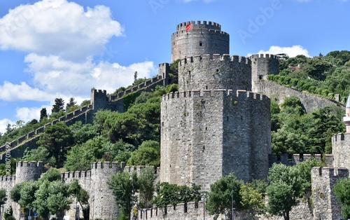 Rumeli Hisari Fortress with Clear Triangle Composition, Turkey