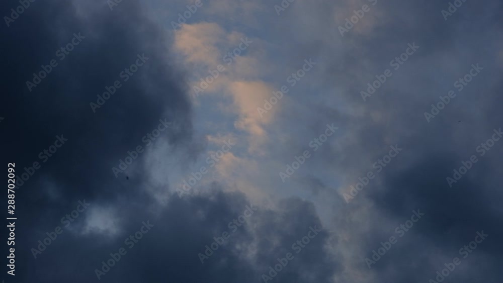 Nature dark huge cloud sky black stormy cloud motion big stormy rain day thunderstorm clouds dancing