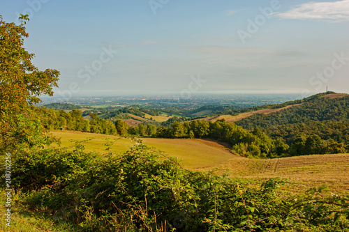 Panoramic view on Emilia Romagna region, Italy