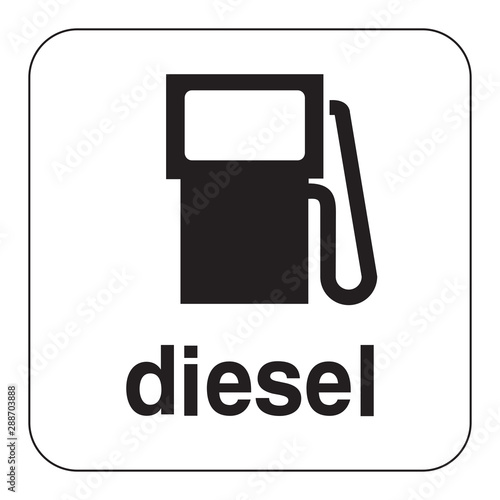vector diesel fuel pump silhouette photo