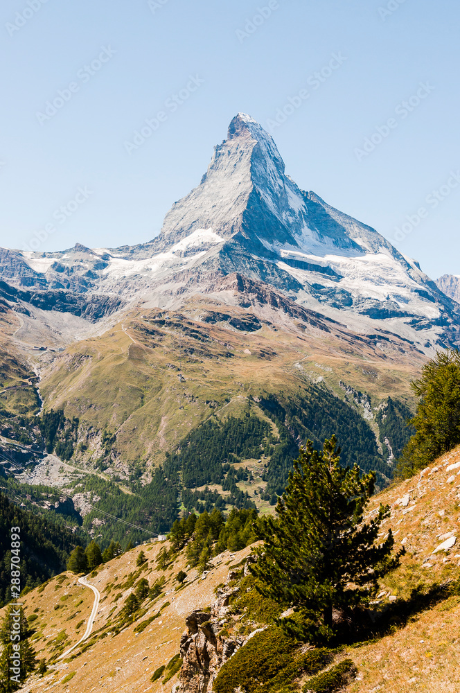 Zermatt, Matterhorn, Sunnegga,  Wallis, Alpen, Furggsattel, Zmuttgletscher, Gletscher, Furi, Zmutt, Sommer, Schweiz