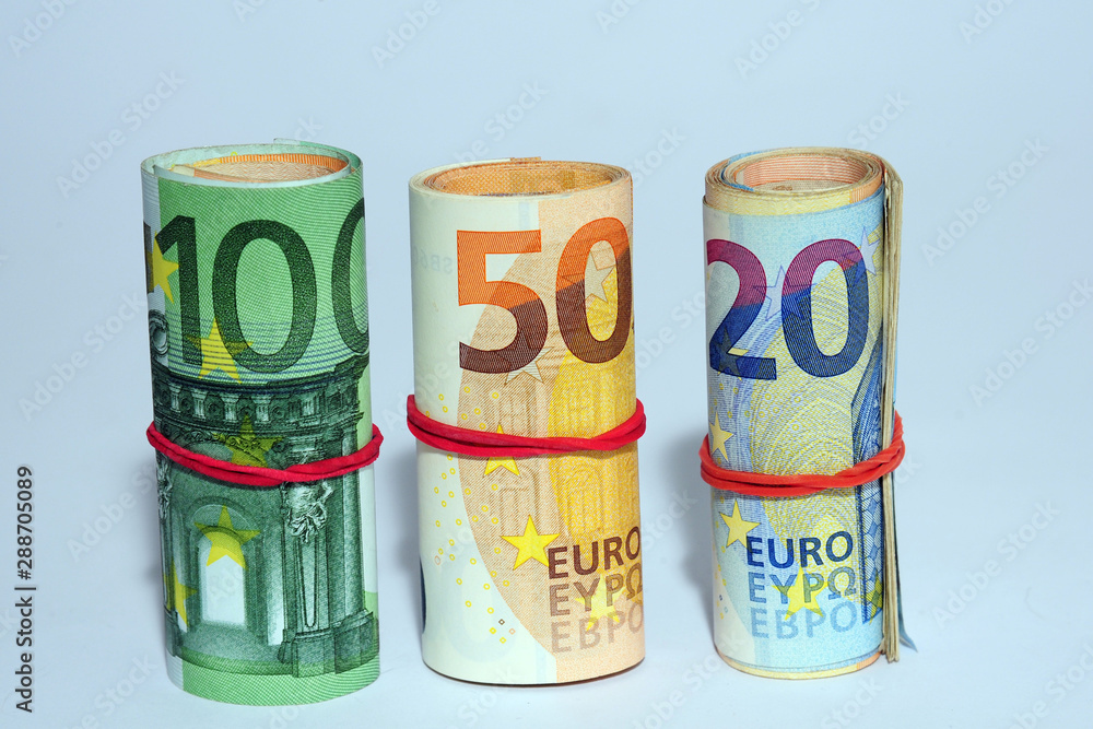 Fototapeta premium Money and cost of the life, Euro banknote